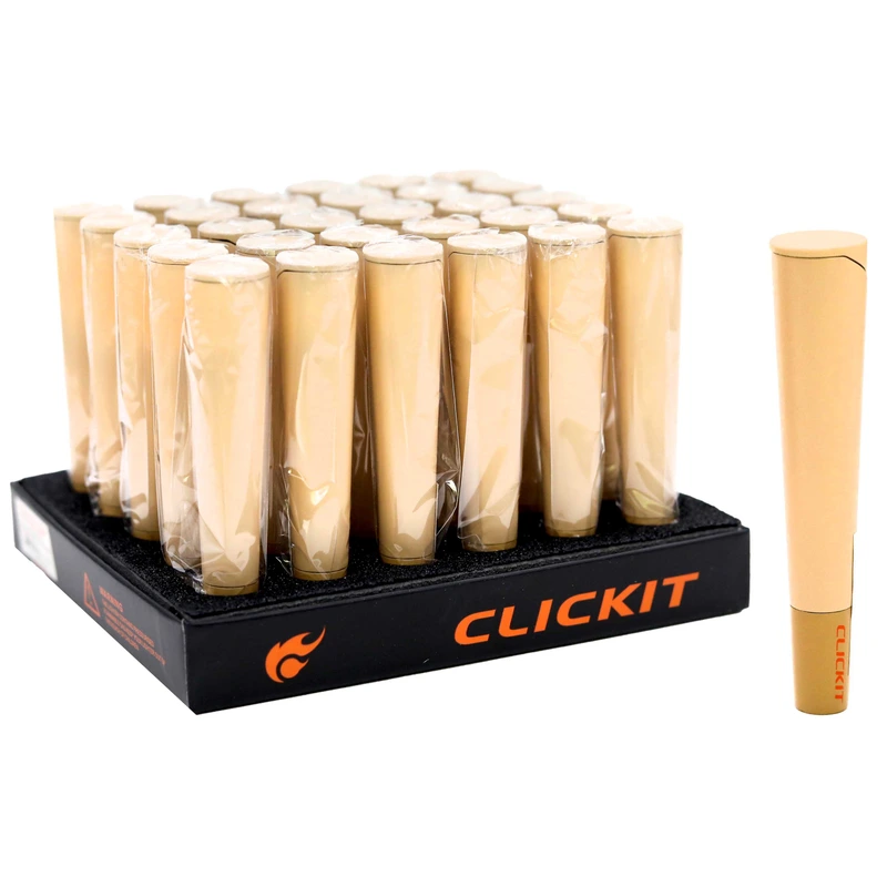 CLICKIT LARGE CIGARETTE LIGHTER GH-8762 30CT