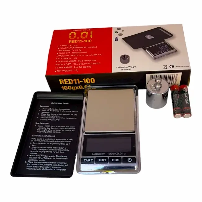 JEWELRY SCALE RED 11-100 0.01G