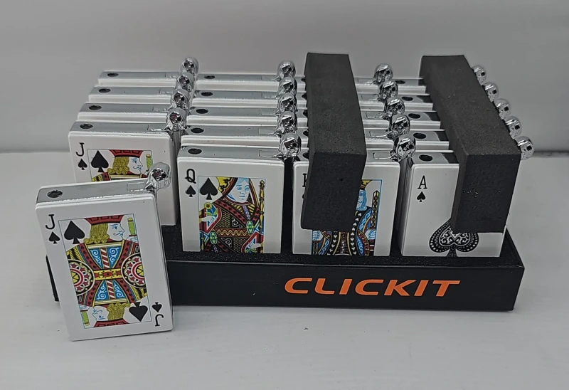 CLICKIT DOUBLE TORCH ASSORTED COLOR GH-7267 20CT