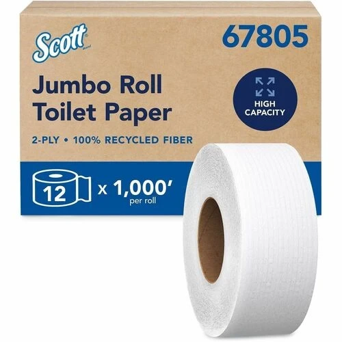 JUMBO TOILET TISSUE 12 ROLLS CASE
