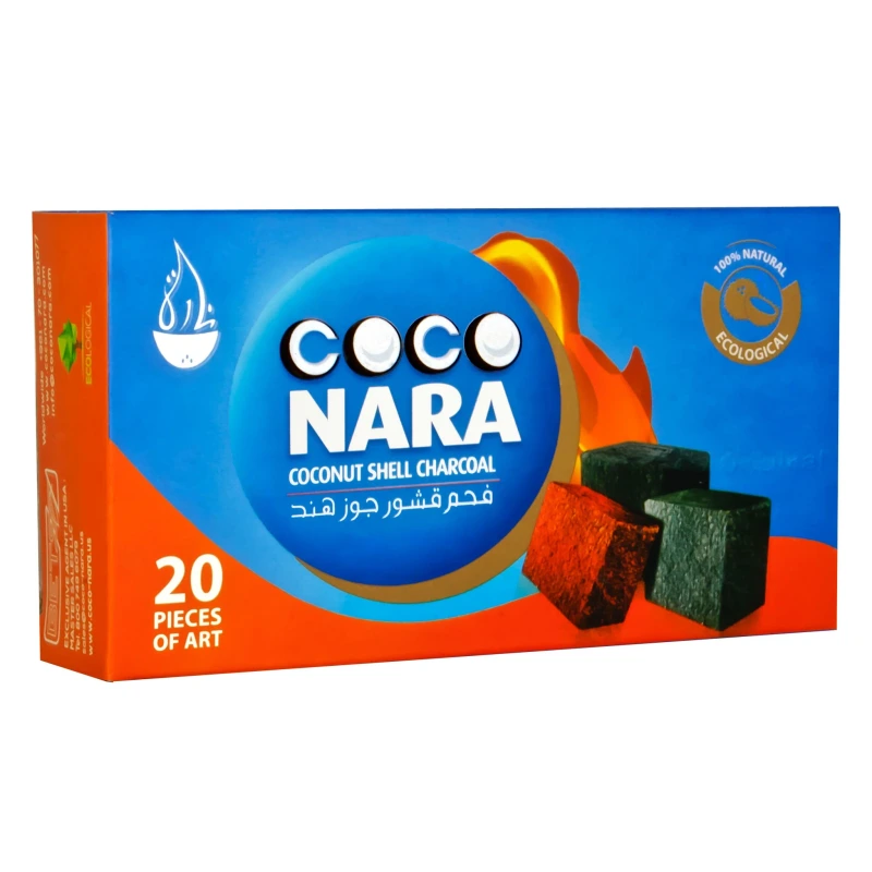 COCO NARA COCONUT SHELL CHARCOAL 20CT