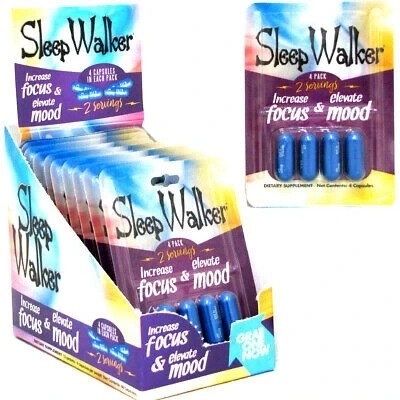 SLEEPWALKER ENERGY SHOT PILLS CAPSULES EACH 12CT