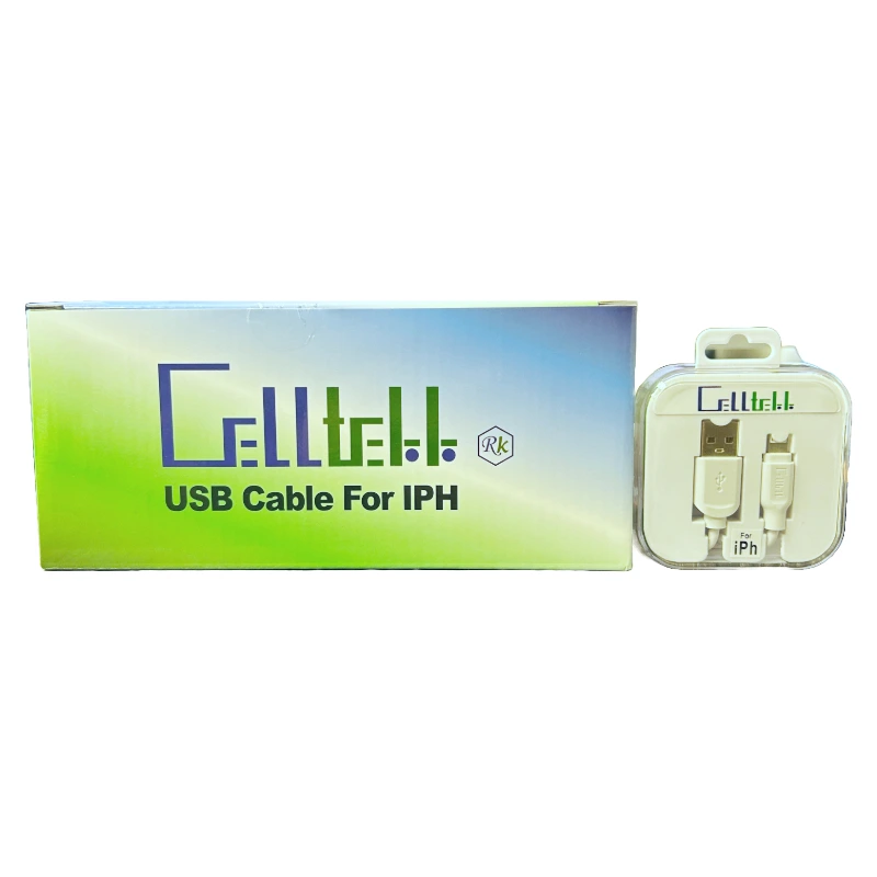 CELLTEKK SQUARE REFILL USB CABLE FOR IPH 3.5F 10CT BOX