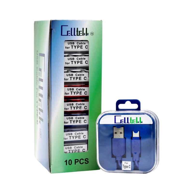 CELLTEKK SQUARE REFILL USB TO TYPE-C 10CT BOX