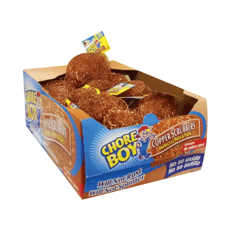 CHORE BOY COPPER SCRUBBERS 36CT BOX
