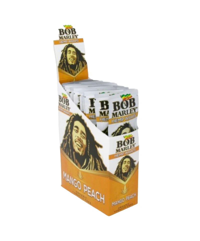 BOB MARLEY HEMP WRAP MANGO PEACH 25CT BOX