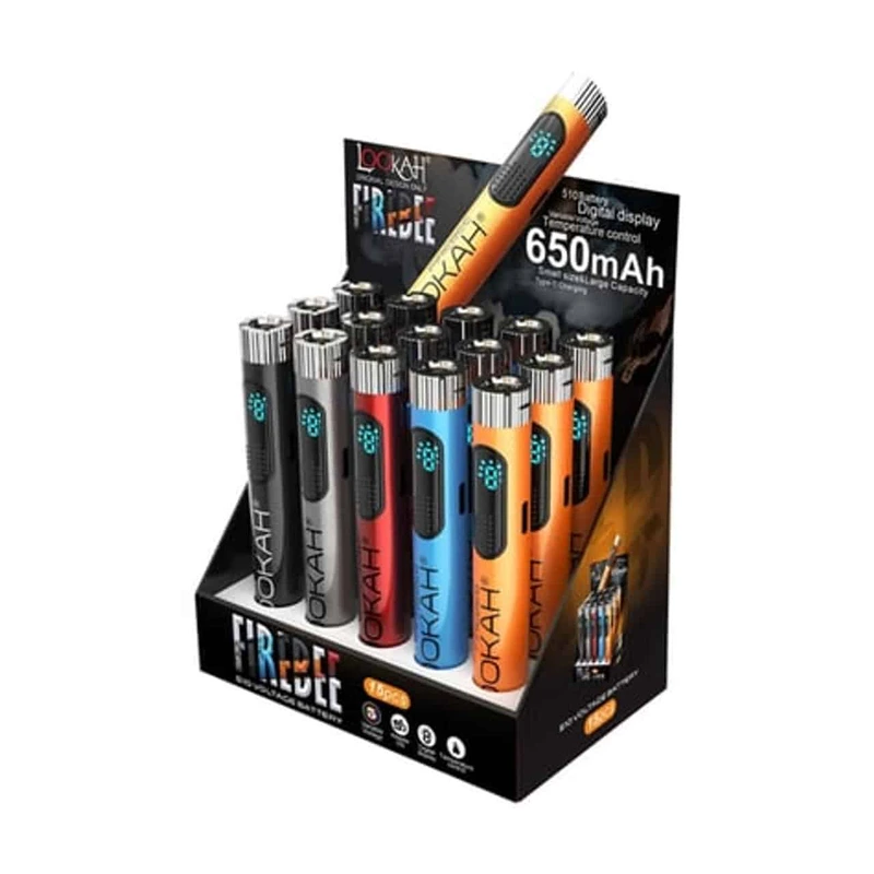 LOOKAH FIREBEE 650MAH PEN CARTO BATTERY 15CT BOX