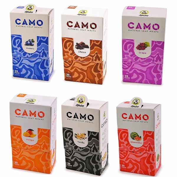 CAMO NATURAL LEAF WRAPS 25CT BOX
