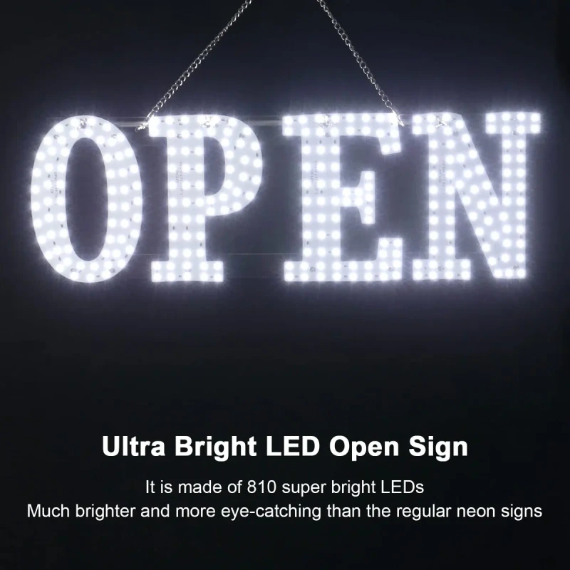 LED OPEN SIGN LARGE ASSORTED SIGNS 10000K