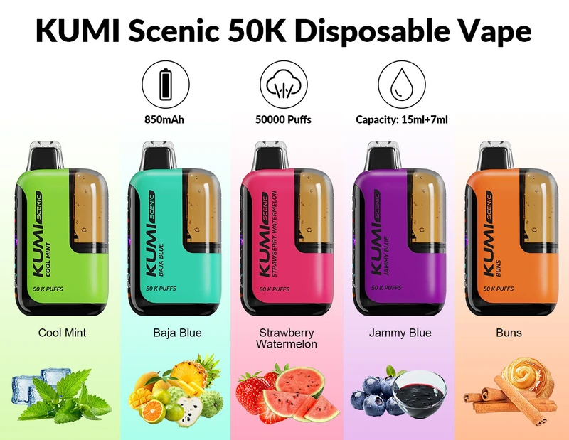 KUMI SCENIC 6 22ML 50K DISPOSABLE-5CT