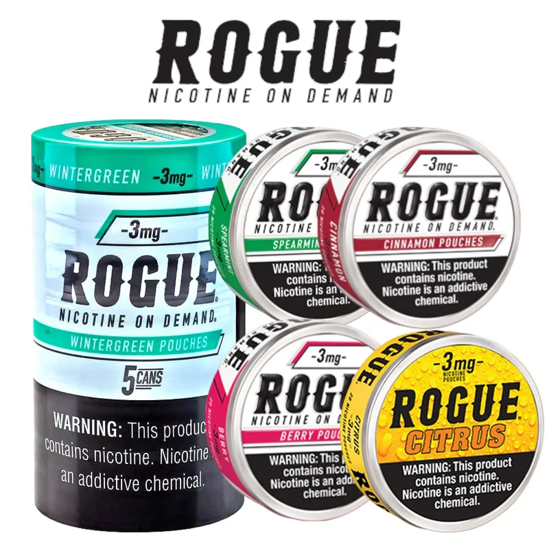 ROGUE NICOTINE POUCHES 5CT PK