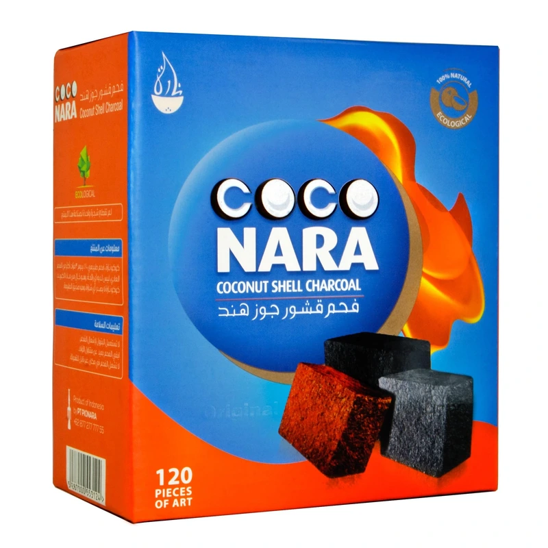COCO NARA COCONUT SHELL CHARCOAL 120CT