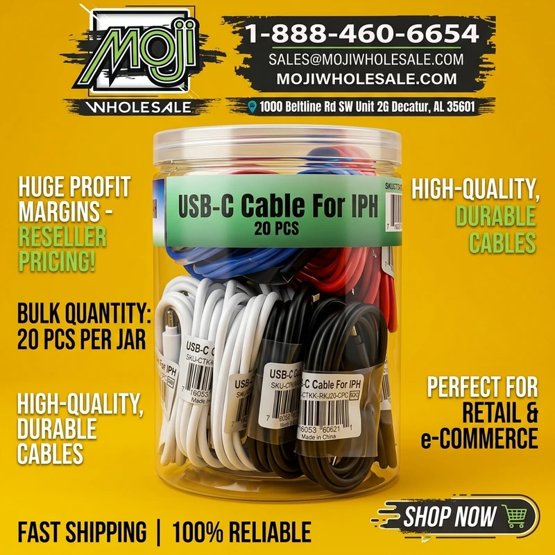 CELLTEKK USB-C CABLE FOR IPH 20PCS JAR