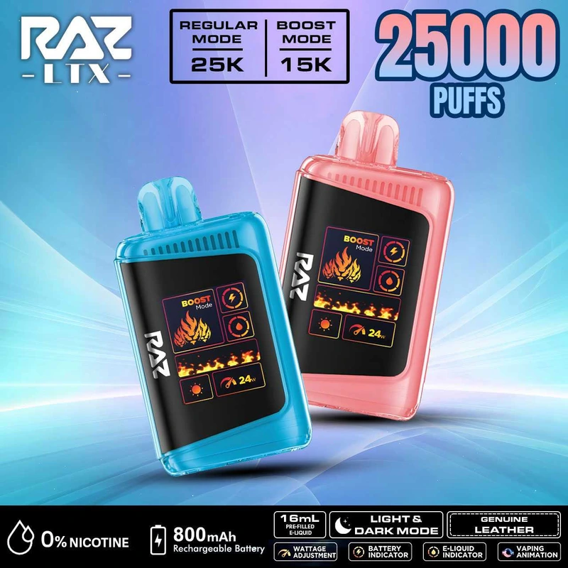 RAZ LTX 16ML 25K ZERO NIC DISPOSABLE-5CT