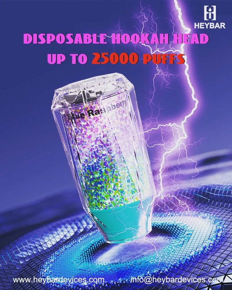 HEYBAR E-HOOKAH HEAD 5MG 25K DISPOSABLE-6CT
