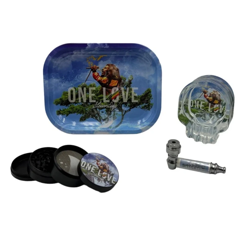 MEDIUM TRAY WITH GRINDER SMOKE