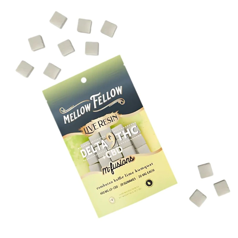 Mellow Fellow | D9 THC + CBD M-Fusions Live Resin Gummies