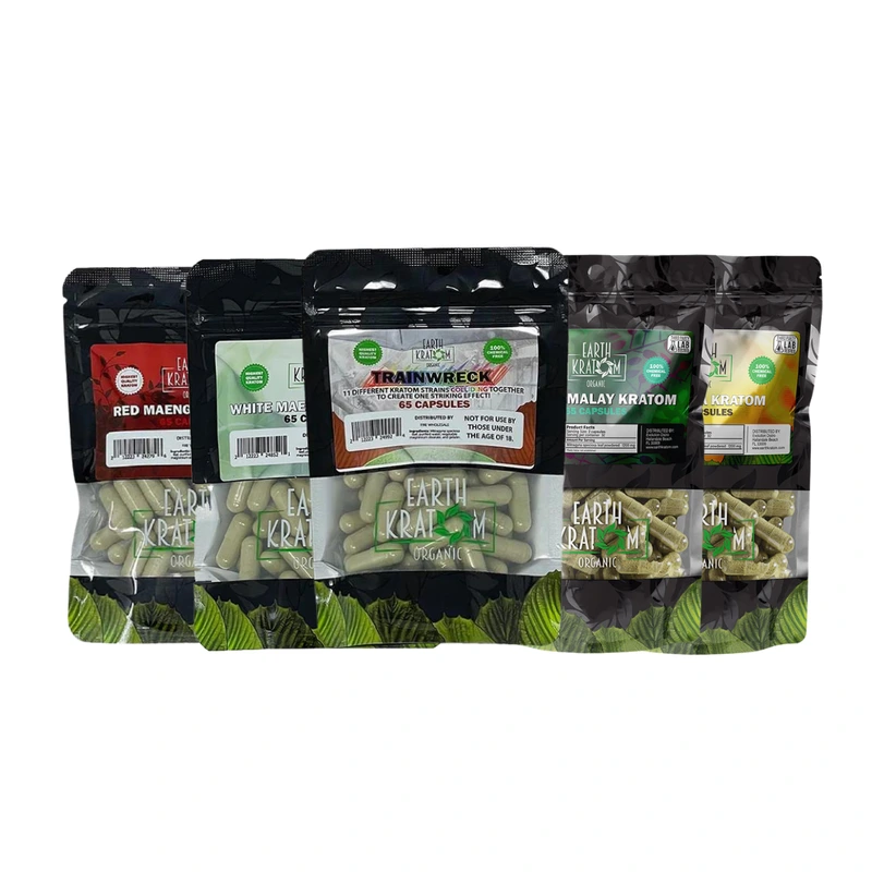 Earth Kratom Organic 65 Counts Capsules