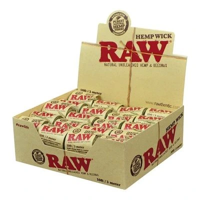 RAW Hemp & Beeswax Hemp Wick | 10ft / 3 Meter
