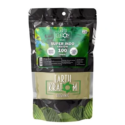 Earth Kratom Organic Powder | 100 Grams — White Maeng Da