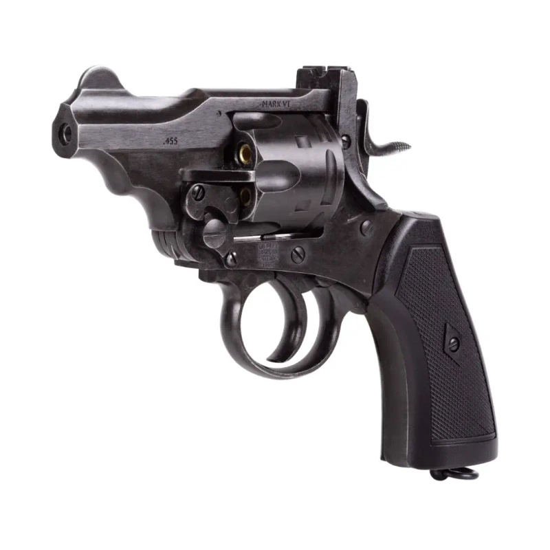 Webley MkVI CO2 Revolver – 2.5″ Battlefield Finish .177 Pellet