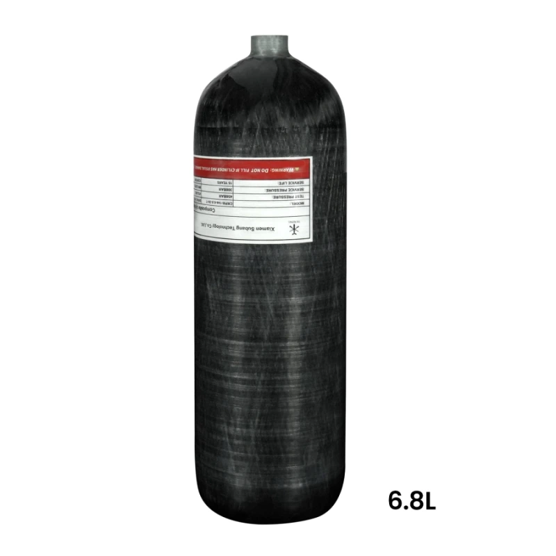 TUXING 4500PSI 300BAR 30Mpa 6.8L Carbon Fiber Cylinder High Pressure Tank PCP Cylinder