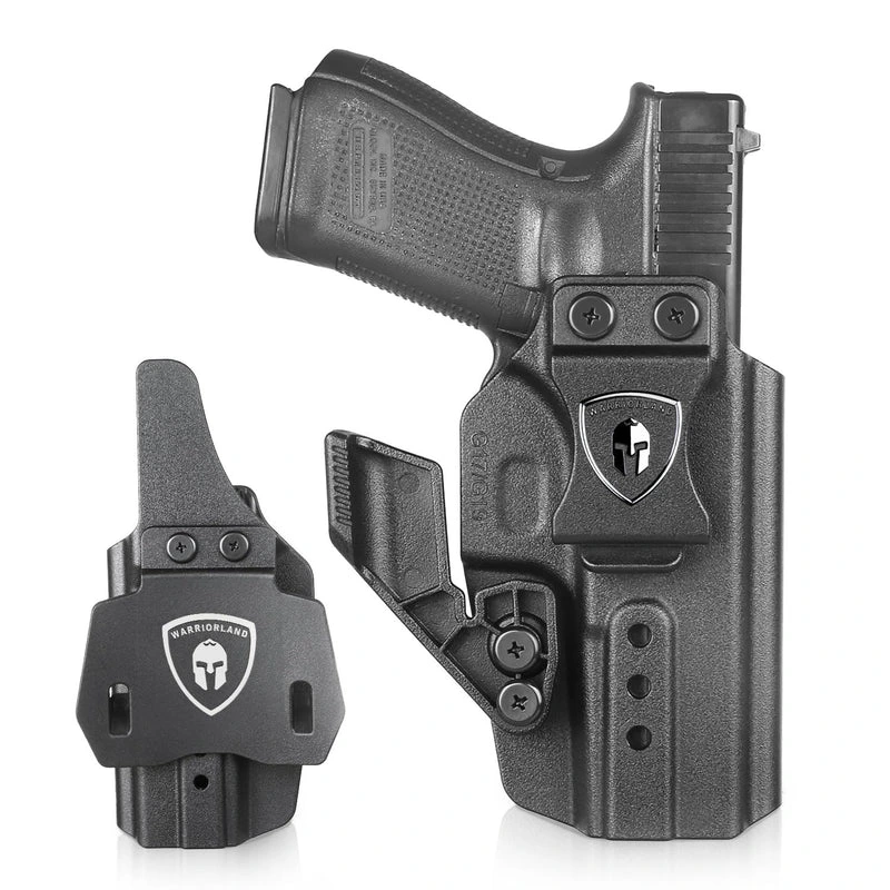 IWB & OWB Convertible Holster Optic Cut: Compatible with Glock 17/19/26/34 Gen3-5 G17/G19 Gen4 MOS G17/G19/G26/G34 Gen5 MOS 19X G23 Gen3-4 G32 Gen3-4 G44 G45 G45 MOS Holster, with Claw,Adj Ride Height, Right Hand