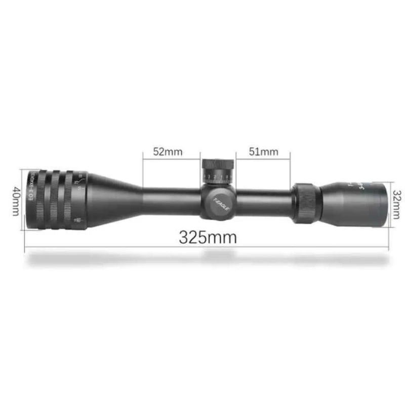 T-Eagle EO 3-9X40 AOE KN scope red dot illuminated parallax scope for outdoor sports