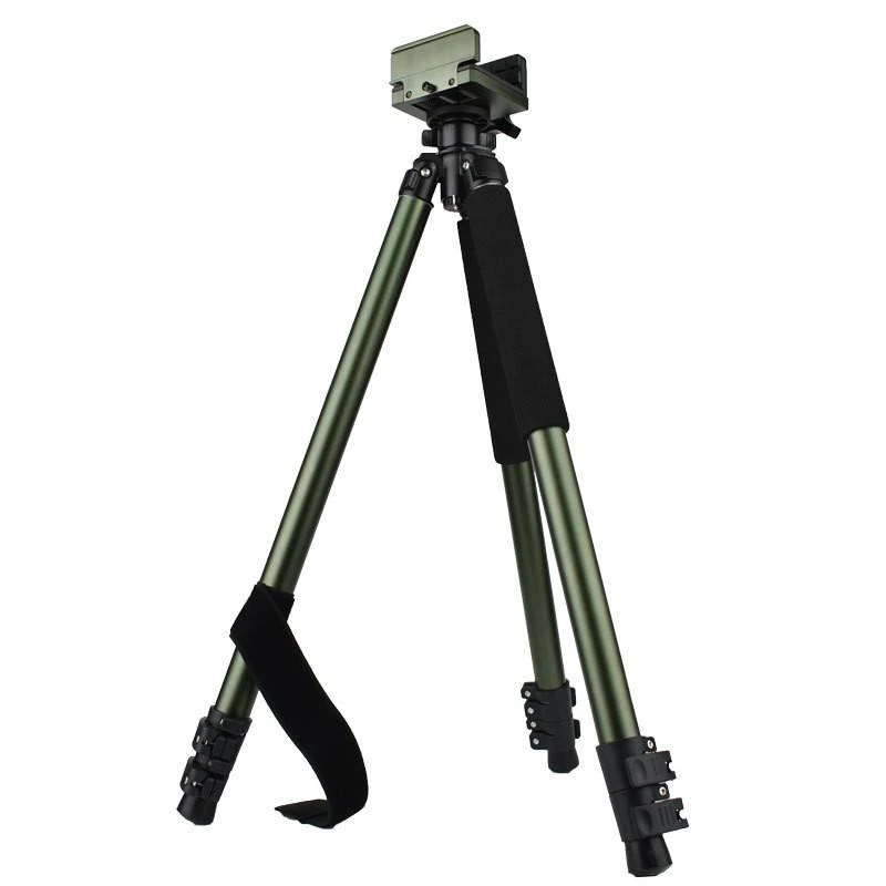 Aluminum Alloy Outdoor Tactical Sniper Bracket 1.5m Shooting Shock-Absorbing Three-Section Rail Tripod