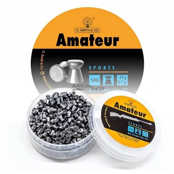 GSmith & Co. Amateur .177 Flat Head Pellets – Box of 500’S