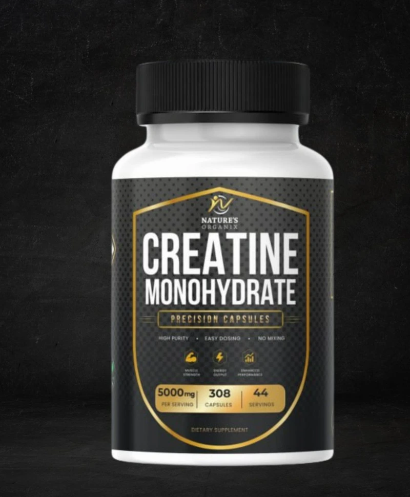 Creatine Monohydrate Capsules - 308 TABS - 44 Servings - 5000MG PER Servings