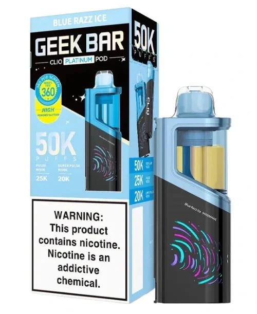 Geek Bar CLIO Platinum 50K POD — Blue Razz Ice