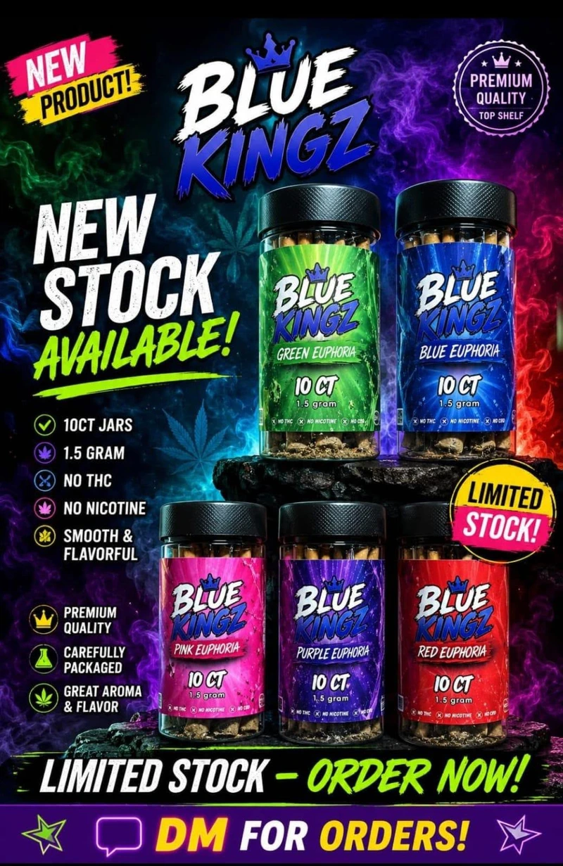 Blue Kingz Prerolls 1.5 Gram 10 Count — Blue Euphoria