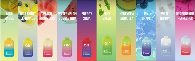 AIR Vape Disposable 5% – 6000 Puffs (Box of 10)