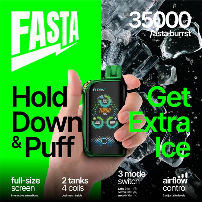 FASTA BURRST 35K PUFFS DISPOSABLE (BOX OF 5)