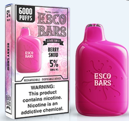 Esco Bars 6000Puffs (Box of 10) — Berry Snow