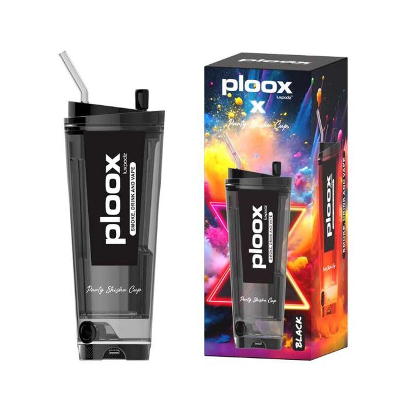 PLOOX X PARTY SHISHA CUP KIT DEVICE (BOX OF 1) — BLACK