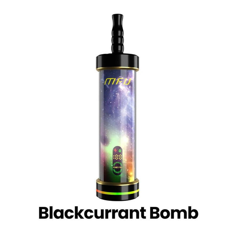 MFU SHISHA X2 60K PUFF HOOKAH DISPOSABLE (BOX OF 5) — BLACK CURRENT BOMB