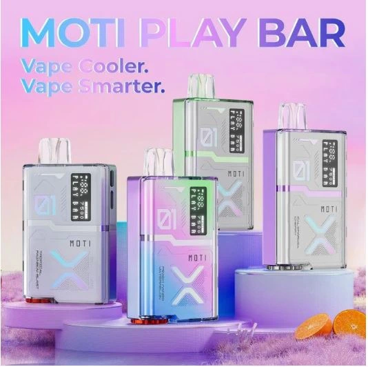 MOTI PLAY BAR 7500 PUFFS (BOX OF 5) — BLUEBERRY PEACH GUMMY