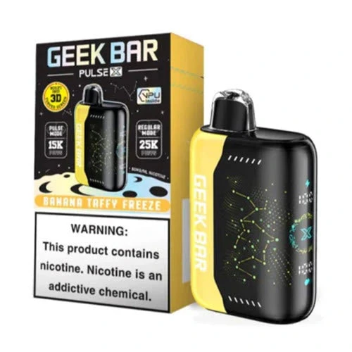 GEEKBAR PULSE X 25000 PUFFS (BOX OF 5) — BANANA TAFFY FREEZE
