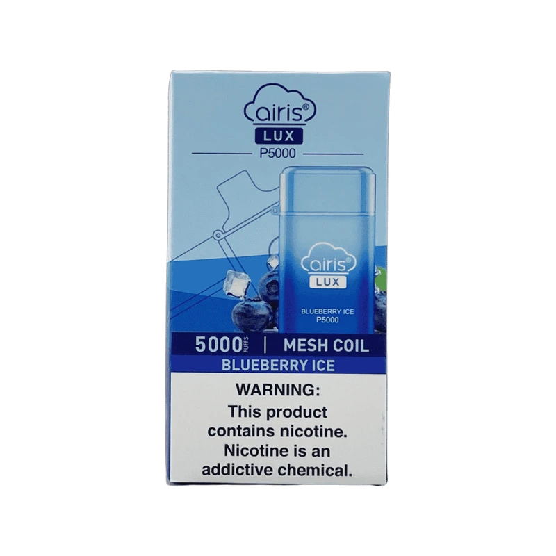 Airis LUX Disposable Vape 5000 Puffs (1 Piece) — Blueberry Ice