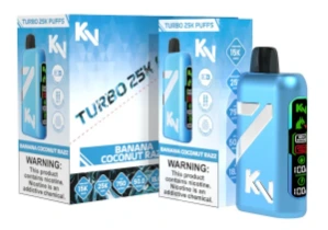 Kangvape KV Turbo 25K Disposable (Box of 5) — Banana Cotton Razz